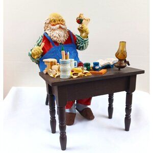 Possible Dreams 1989 Clothique Santa Figurine At Workbench Handcrafted Collectib